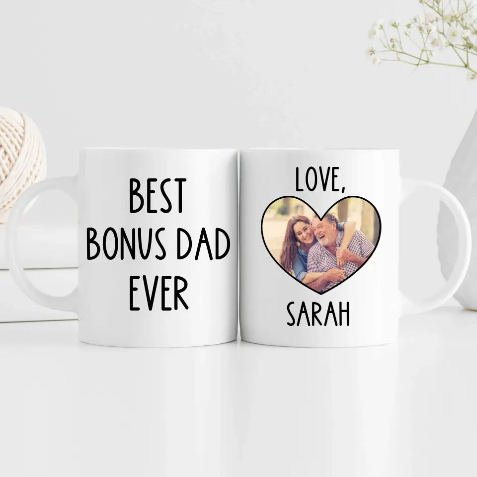  Best Bonus Dad Ever Custom Mug for Father's Day - Suartprinting