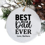 Best Step Dad Ever Custom Ornament - Suartprinting