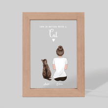 Cat Mom Frame Lamp - Unique Gift by Suartprinting