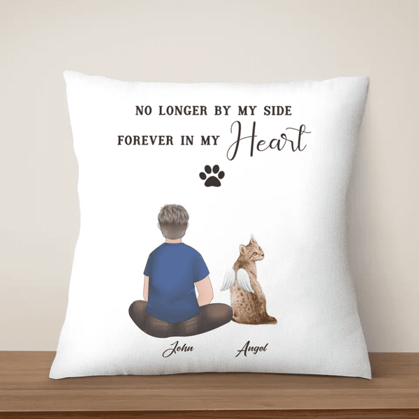 Cat Remembrance Personalized Pillow for Him - Suartprinting