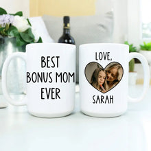 Best Bonus Mom Ever Custom Photo Mug 15oz - Suartprinting