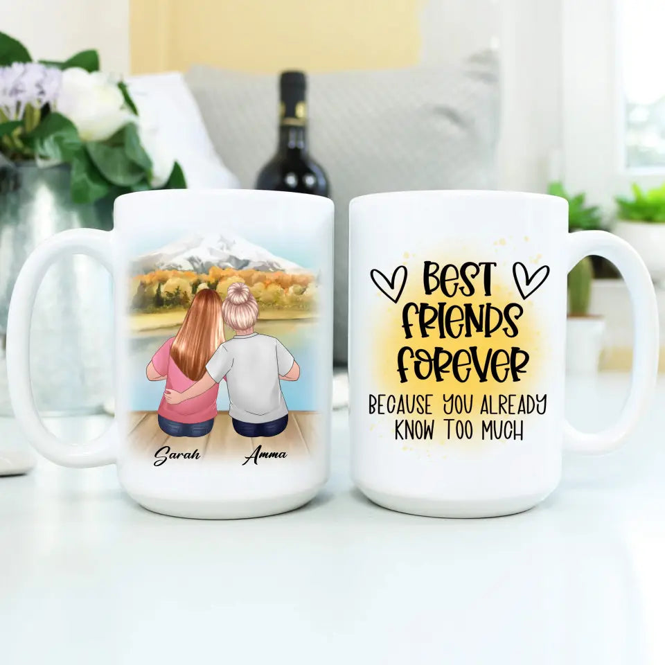 Custom Best Friend Mug 15oz | Thoughtful Friendship Gift - Suartprinting