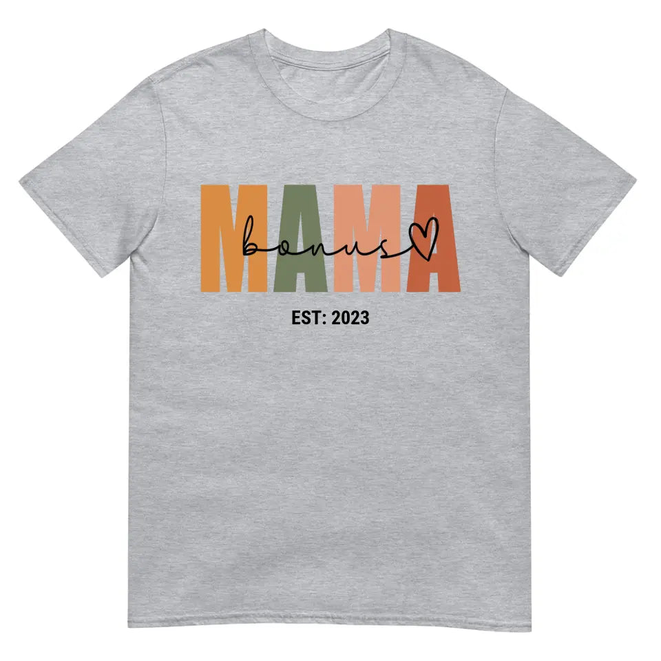 Bonus Mama Custom T-shirt for Bonus Moms Grey - Suartprinting