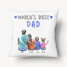 Custom Dad and Children Pillow Case- Best Gift for Dad - Suartprinting