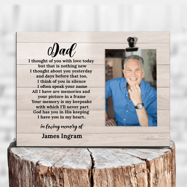 Dad Memorial Photo Clip Frame for Remembrance - Suartprinting