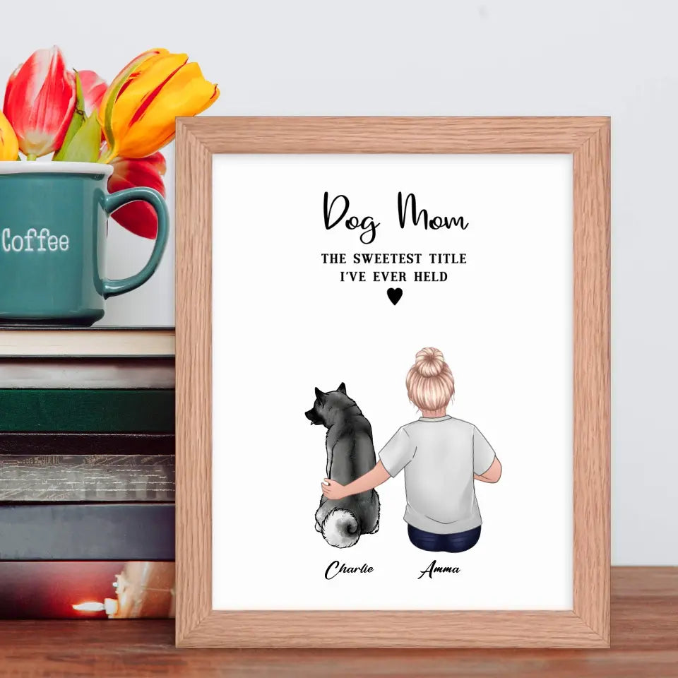 Custom Dog Mom Framed Poster - Suartprinting