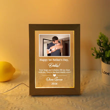 Custom First Father's Day Photo Lamp Gift - Suartprinting