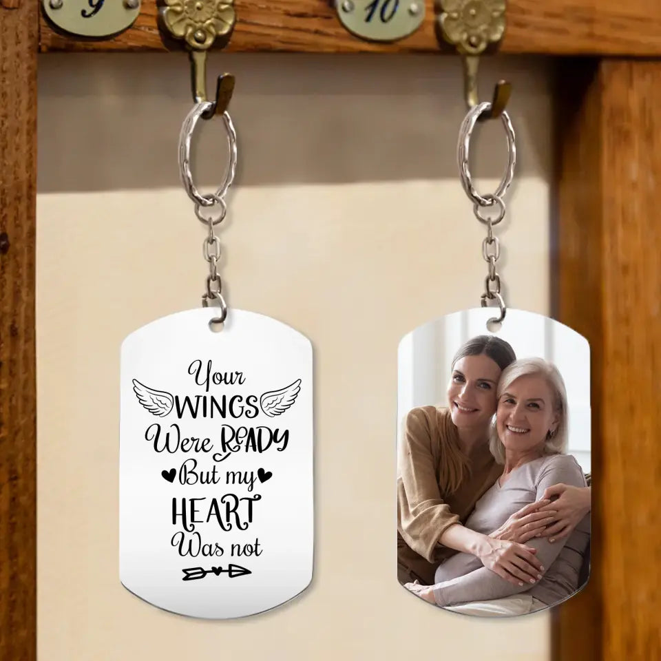 Custom Memorial Keychain with Loved One's Photo - Suartprinting