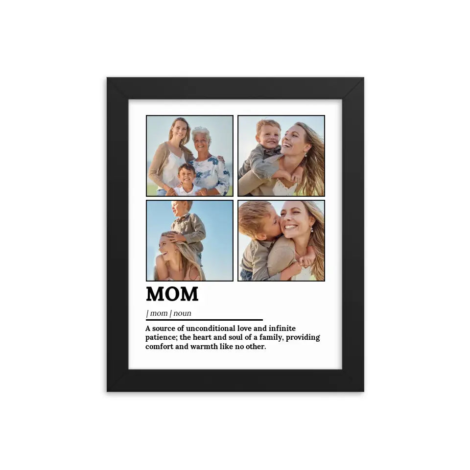 Custom Mom Definition Photo Wall Art for Mother's Day Gift - Suartprinting