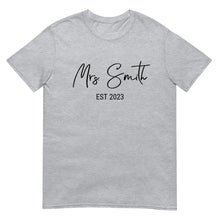 Custom Mrs. Shirt for Brides Grey - Suartprinting Exclusive