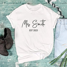 Custom Mrs. Shirt for Brides - Suartprinting Exclusive