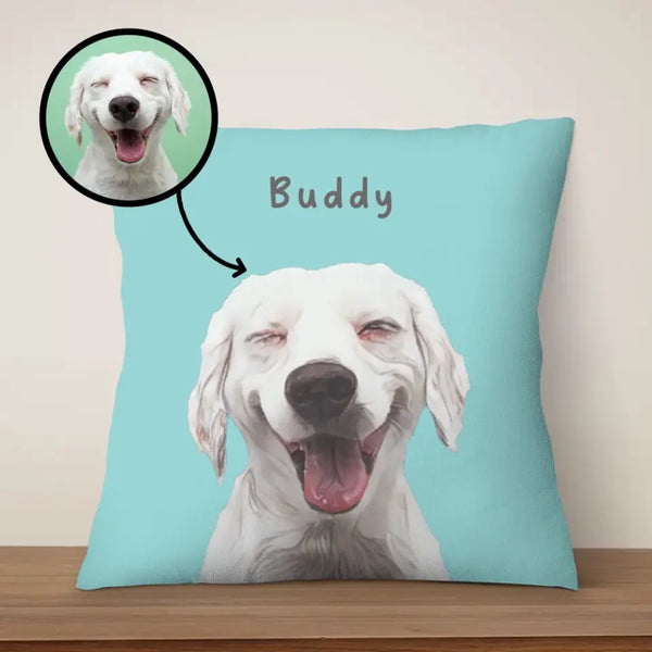 Unique Cartoon Pet Portrait Pillow for Dog Lovers - Suartprinting