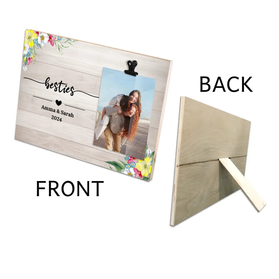 Custom Photo Clip Frame for Friends | Besties Gift - Suartprinting