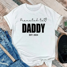 'Promoted to Daddy' T-shirt for New Dads - Suartprinting