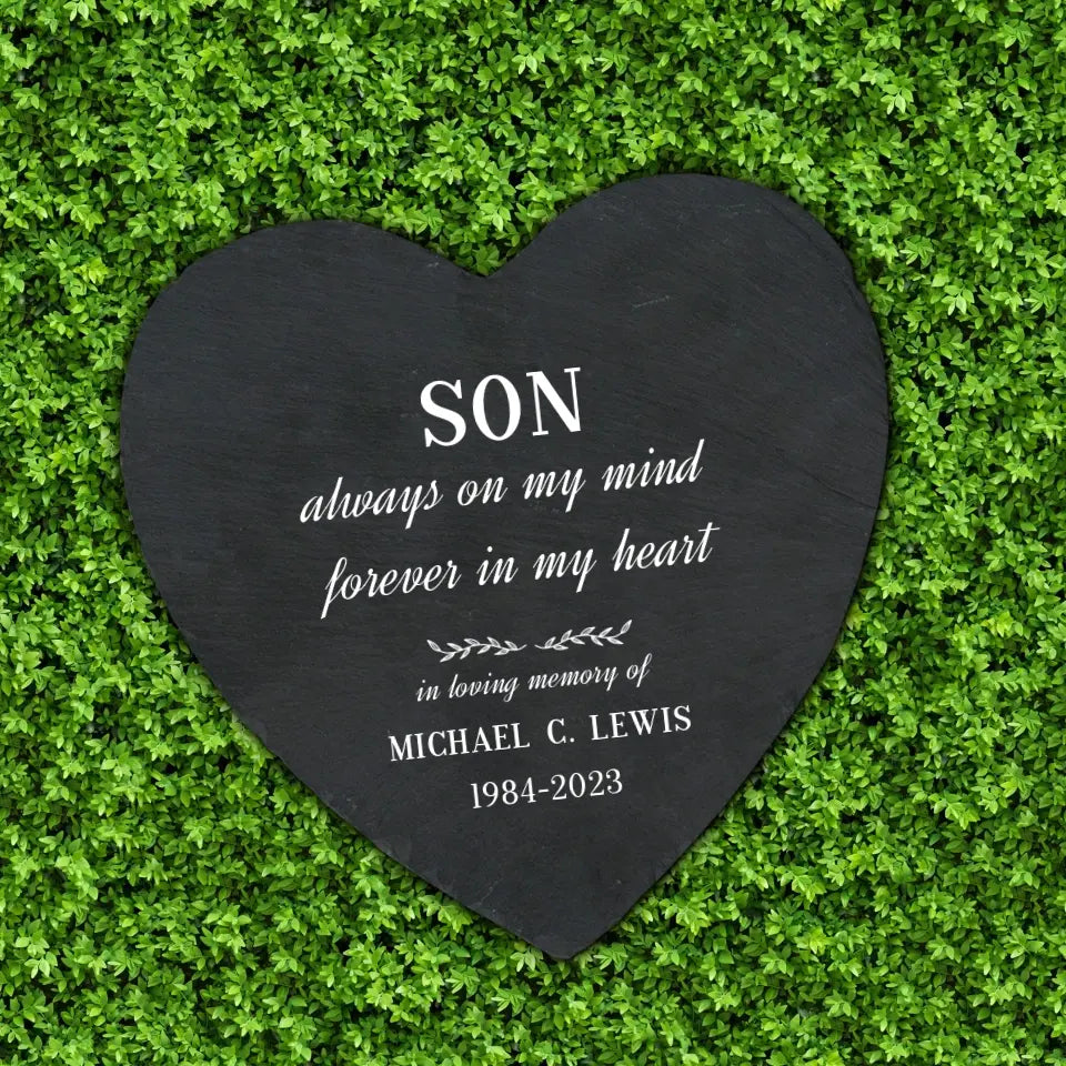 Son Memorial Garden Stone - A Heartfelt Gift | Suartprinting
