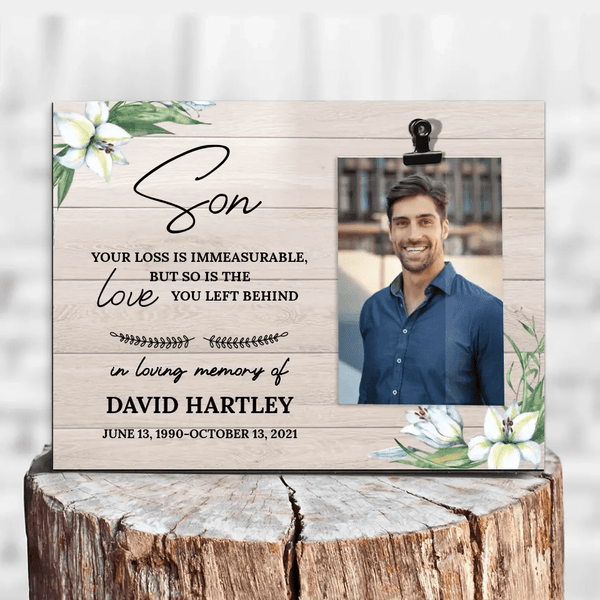 Son Memorial Picture Frame - Remembering with Love | Suartprinting