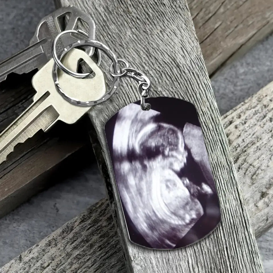 Unique Sonogram Keychain Back - Perfect New Dad Gift | Suartprinting