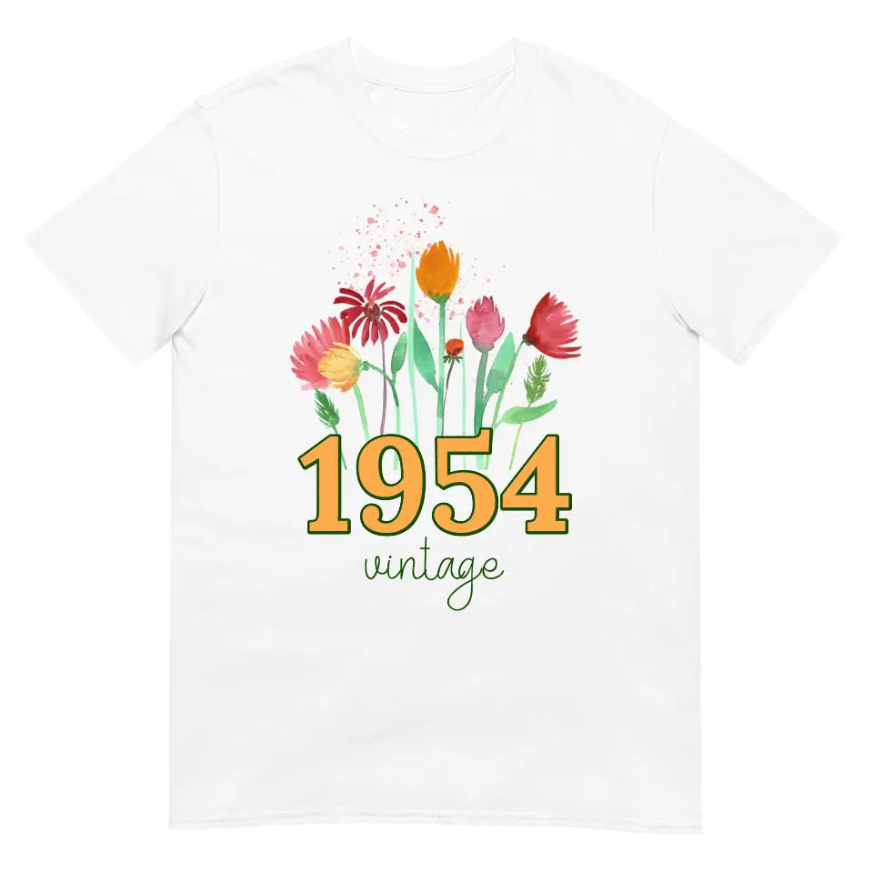 Customized 70th Birthday T-Shirt White - Gift for Her - Suartprinting