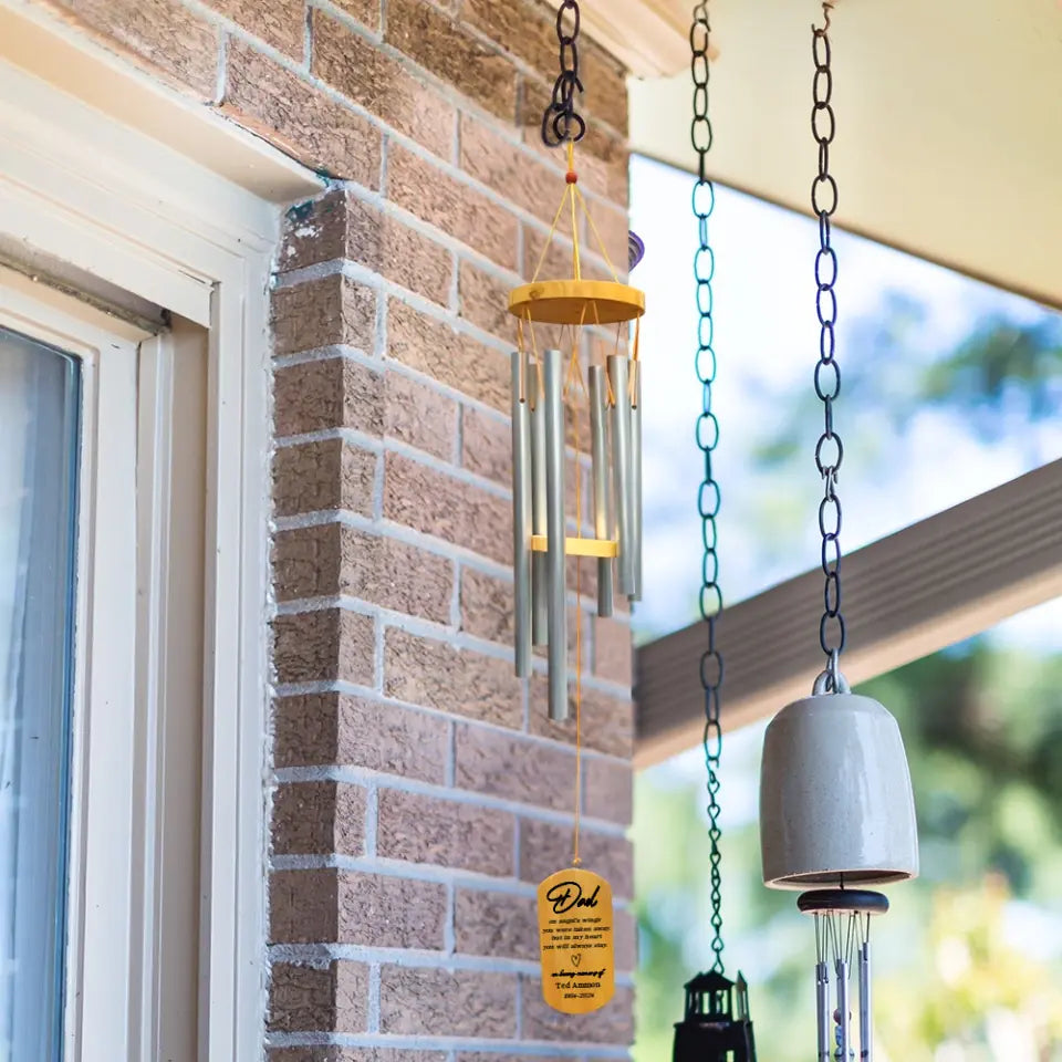 Memorial Wind Chime for Dad's Remembrance - Suartprinting