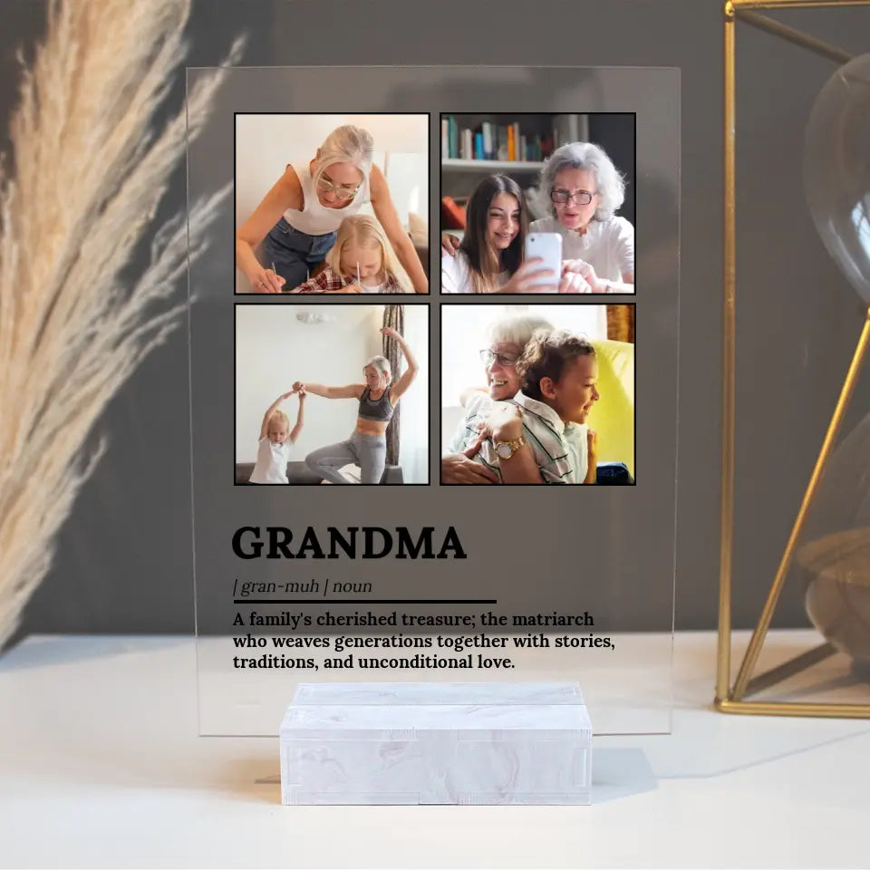 Grandma Definition Acrylic Plaque for Mother's Day - Suartprinting