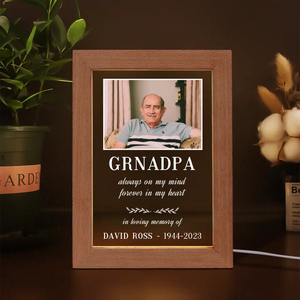 Grandpa's Memorial Photo Lamp - Suartprinting 