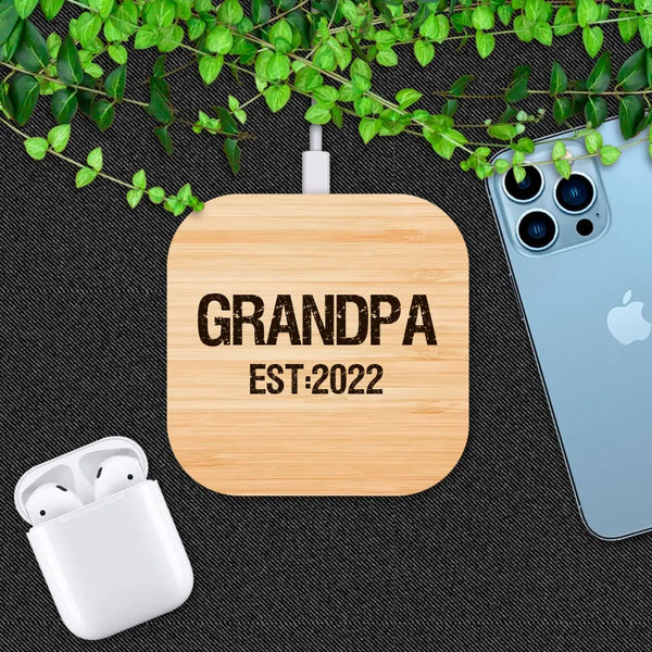 Grandpa Wireless Phone Charger - Gift for Grandpa, New Grandpa | Suartprinting