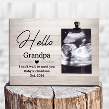 'Hello Grandpa' Picture Clip Frame for Pregnancy Announcement - Suartprinting