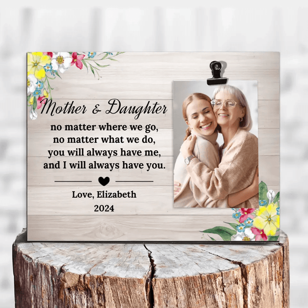 Mom & Daughter Photo Clip Frame Gift - Suartprinting