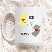 Long Distance Relationship Gift, Mom & Son Mug Front - Suartprinting