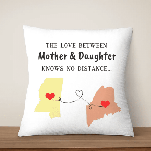 Mother & Daughter Long-Distance Relationship Pillow - Suartprinting