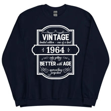 Personalized 60th Birthday Sweatshirt Navy - Gift for Him - Suartprinting