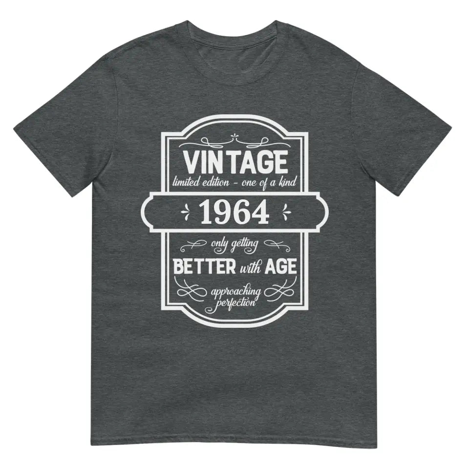 Personalized 60th Birthday T-Shirt Grey - Gift for Him - Suartprinting