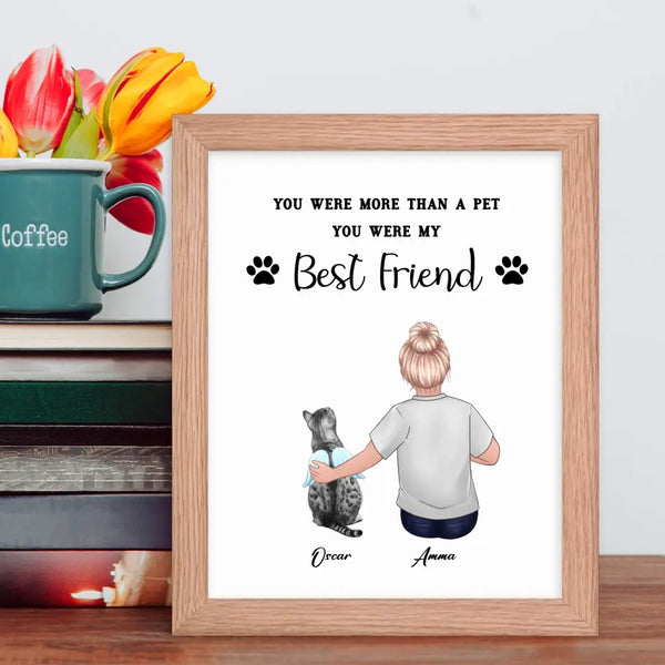 Personalized Cat Sympathy Poster for Her - Suartprinting