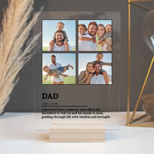 Personalized Dad Definition Photo Acrylic Plaque Gift - Suartprinting