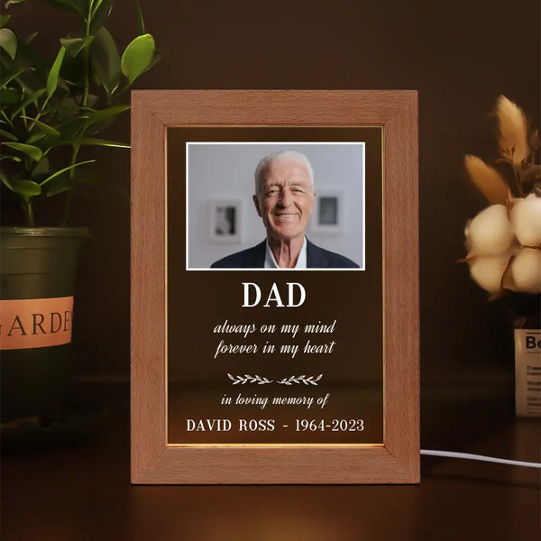 Dad Memorial Photo Lamp for Father's Memory - Suartprinting