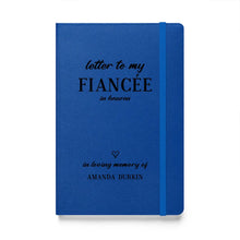 Personalized Fiancée Grief Journal Notebook Blue - Suartprinting