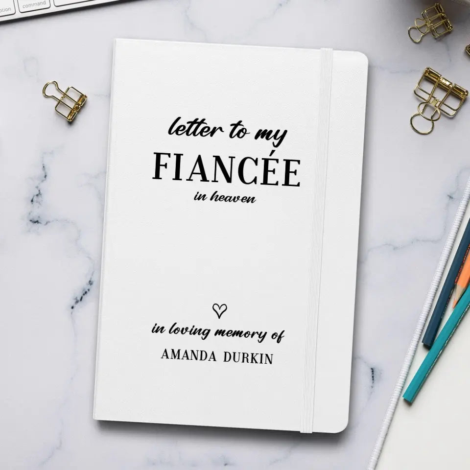 Personalized Fiancée Grief Journal Notebook - Suartprinting