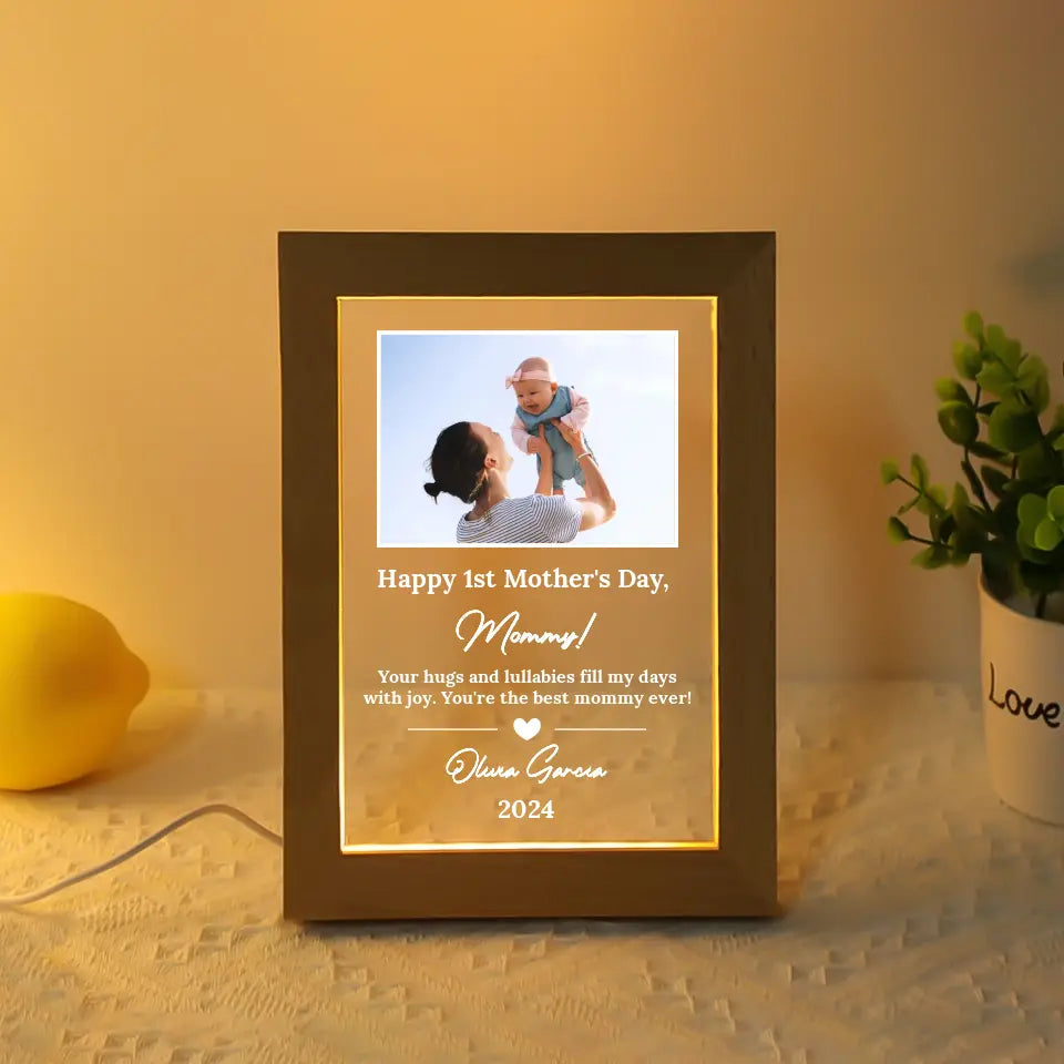 1st Mother's Day Personalized Photo Lamp - Suartprinting