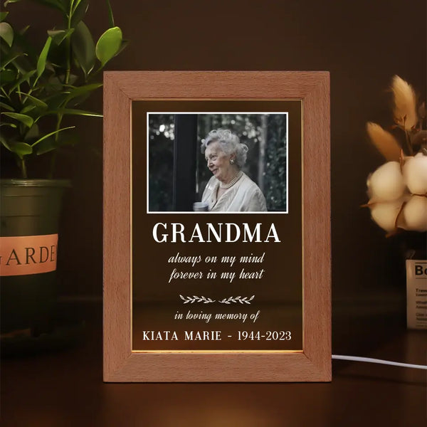Grandma Memorial Photo Lamp for Loving Tribute - Suartprinting