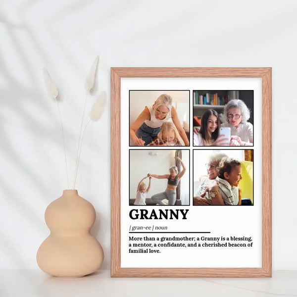 Personalized Granny Definition Photo Wall Art - Suartprinting