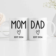 Personalized Mom and Dad to be Mugs -Suartprinting