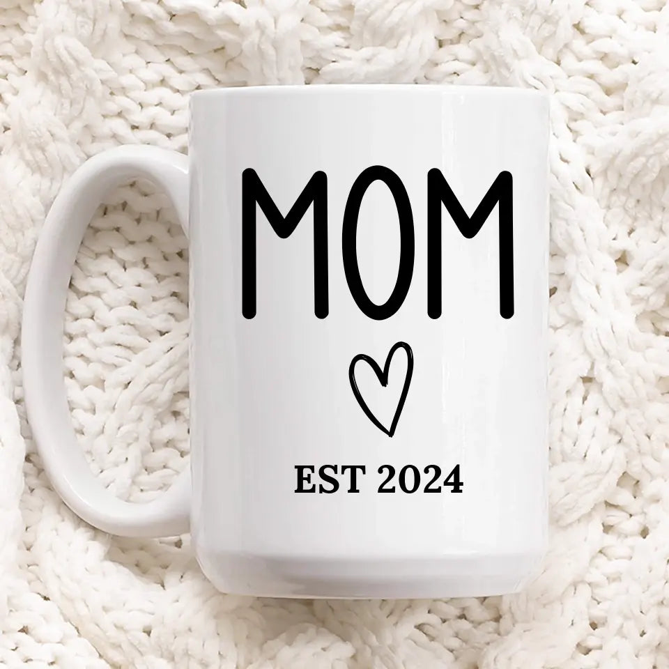 Personalized Mom and Dad to be Mugs -Suartprinting
