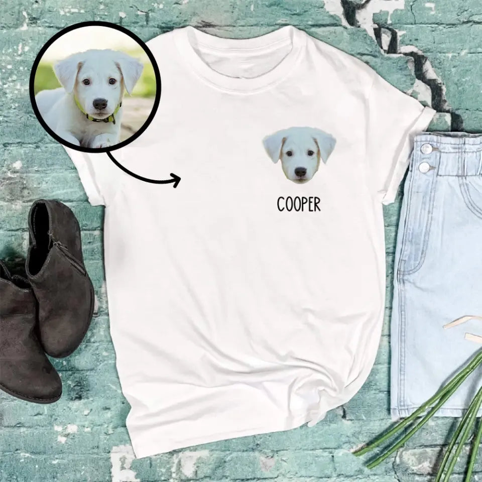 T-Shirt with Pet's Face, Perfect for Pet Lovers - Suartprinting