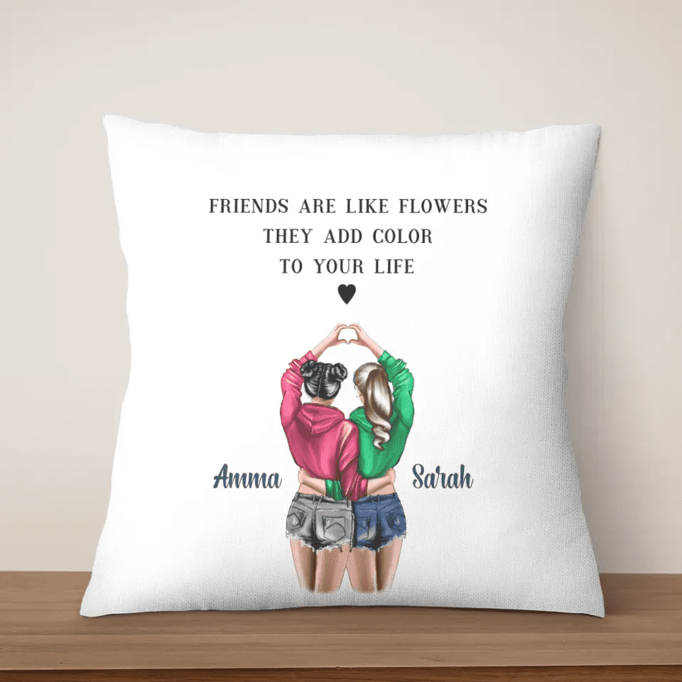 Personalized Pillow Birthday Gift for Female Friend - Suartprinting