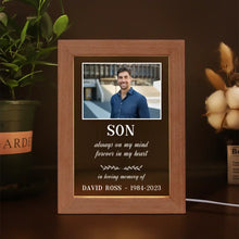 Son's Memorial Photo Lamp - A Gift of Remembrance | Suartprinting