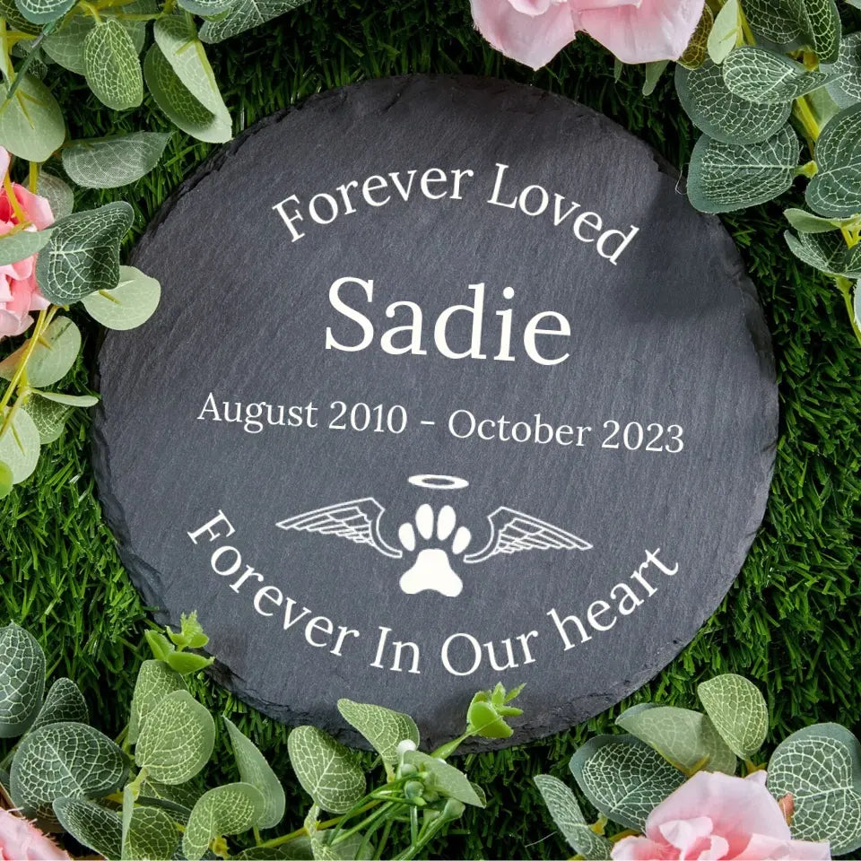 Pet Memorial Garden Stone - Dog Cat Memorial Gift - Suartprinting