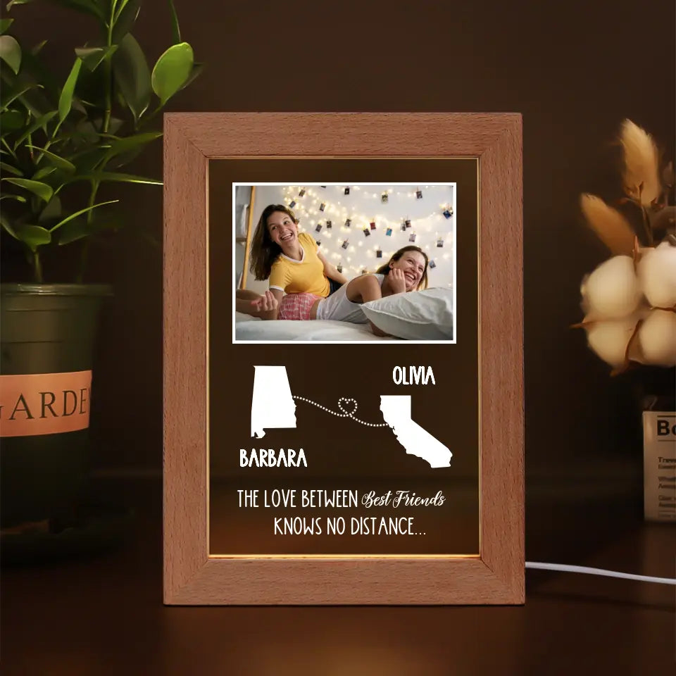 Photo Lamp for Long Distance Best Friends - Suartprinting