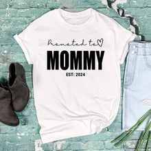 'Promoted to Mommy' T-shirt for New Mom - Suartprinting
