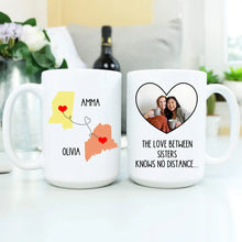 Sisters Long Distance Relationship Mug Gift - Suartprinting