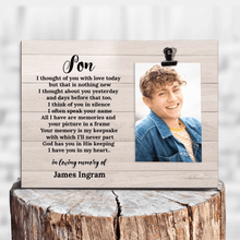 Sympathetic Son Memorial Frame - Remembering with Love | Suartprinting
